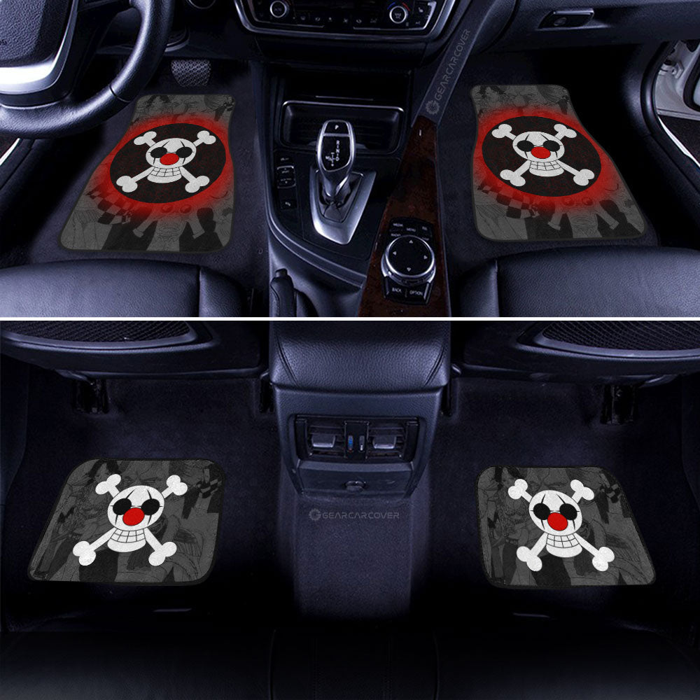 Buggy Pirates Flag Car Floor Mats Custom One Piece Anime Car Accessories
