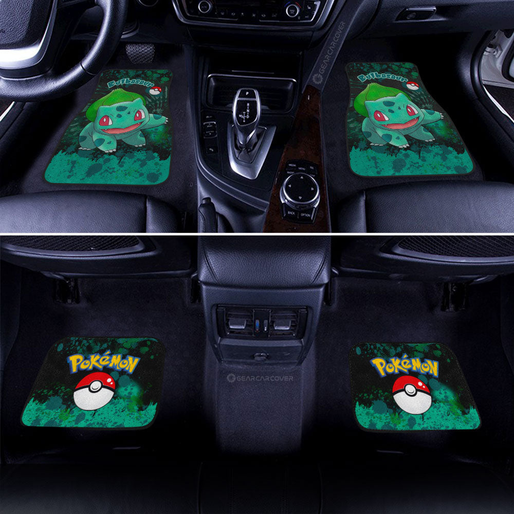 Bulbasaur Car Floor Mats Custom Tie Dye Style Pokemon Anime Car Accessories