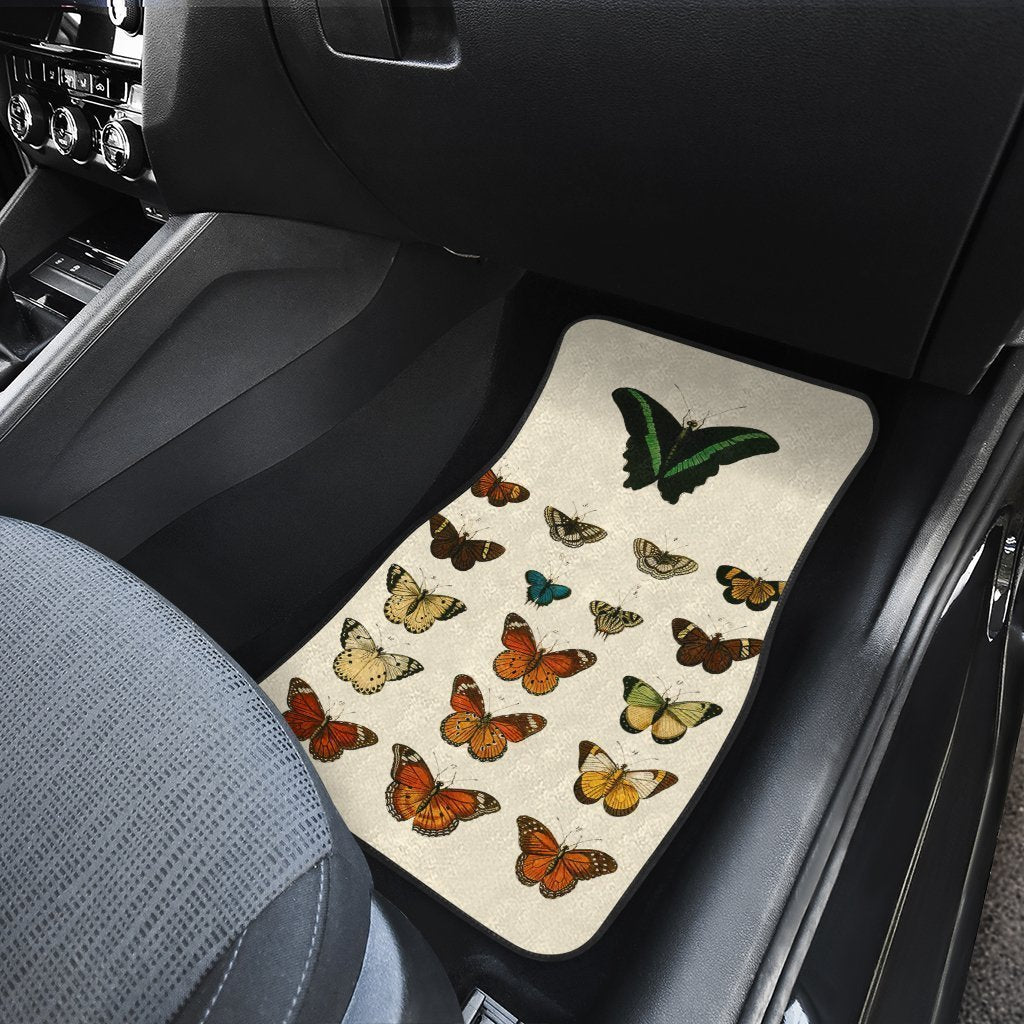Butterfly Car Floor Mats Custom Pattern Insects Car Accessories