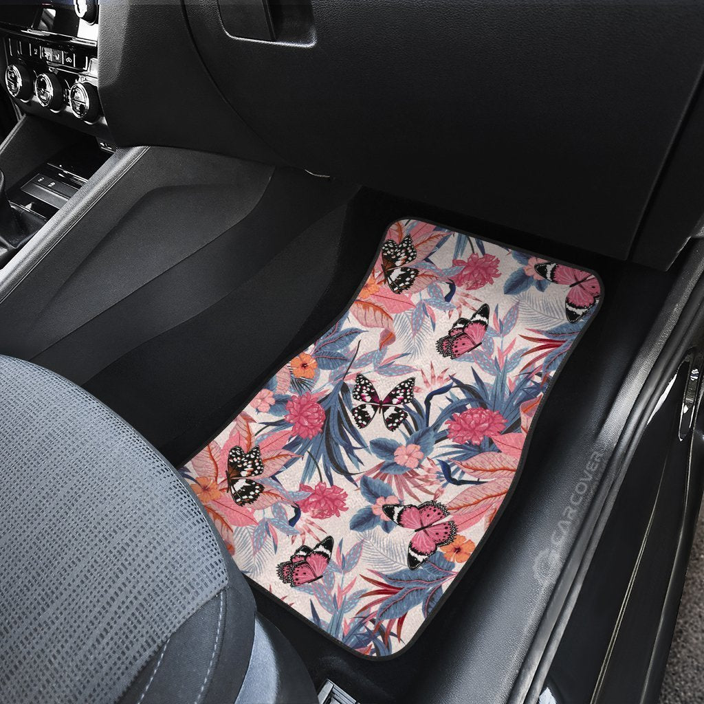 Butterfly Car Floor Mats Custom Vintage Hawaiian Car Accessories