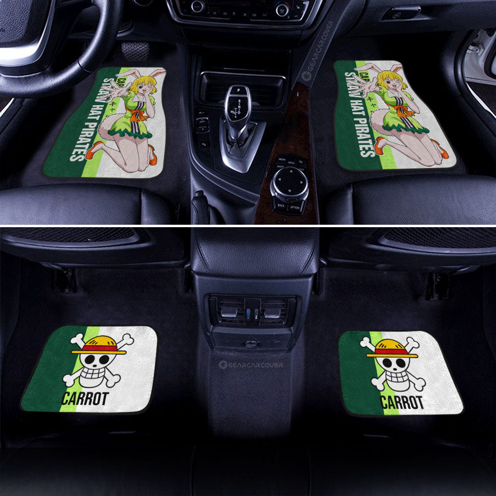 Carrot Car Floor Mats Custom One Piece Car Accessories Gifts For Anime Fans
