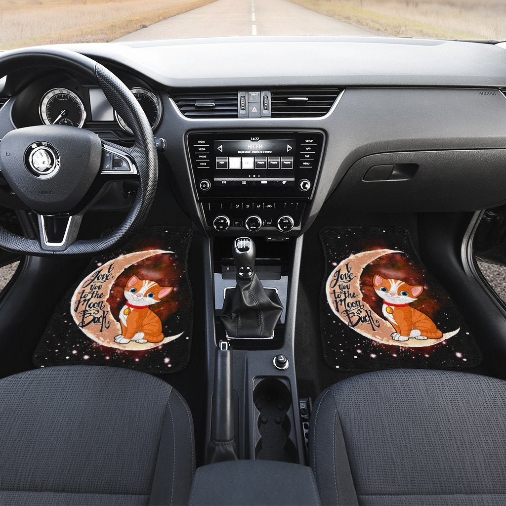 Cat Car Floor Mats I Love You To The Moon And Back Gift Idea For Cat Lovers