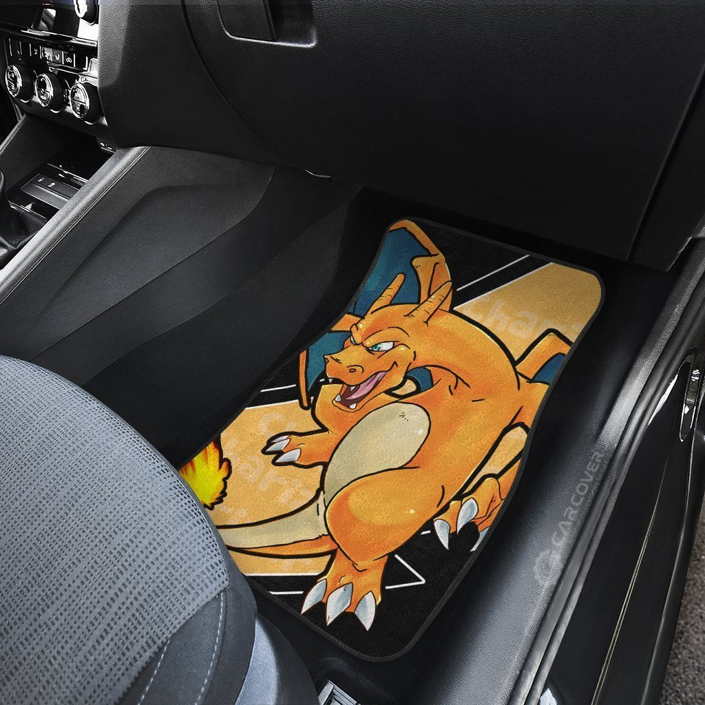 Charizard Car Floor Mats Custom Anime Pokemon Car Interior Accessories
