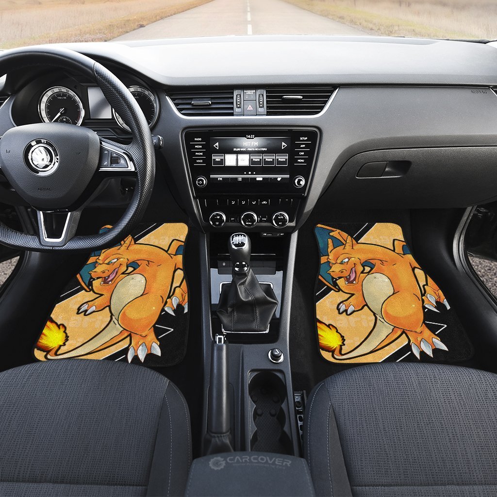 Charizard Car Floor Mats Custom Anime Pokemon Car Interior Accessories
