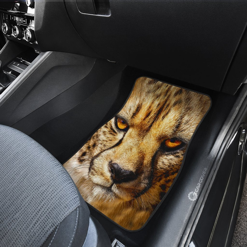 Cheetah Car Floor Mats Custom Wild Animal Car Interior Accessories