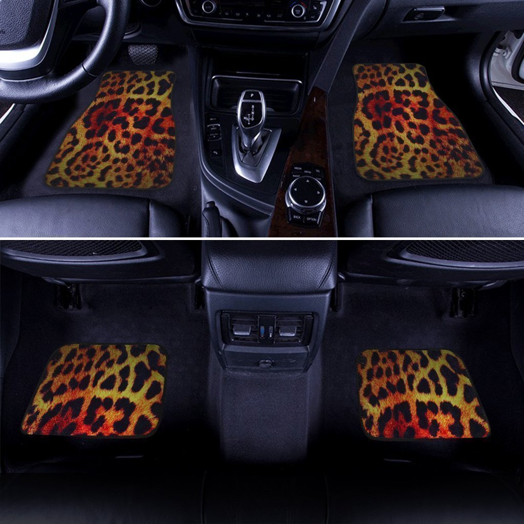 Cheetah Print Car Floor Mats Custom Animal Car Accessories Gifts Idea