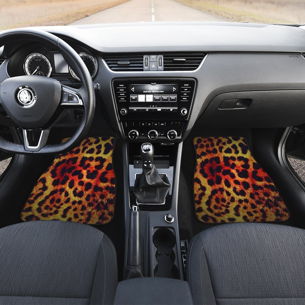 Cheetah Print Car Floor Mats Custom Animal Car Accessories Gifts Idea