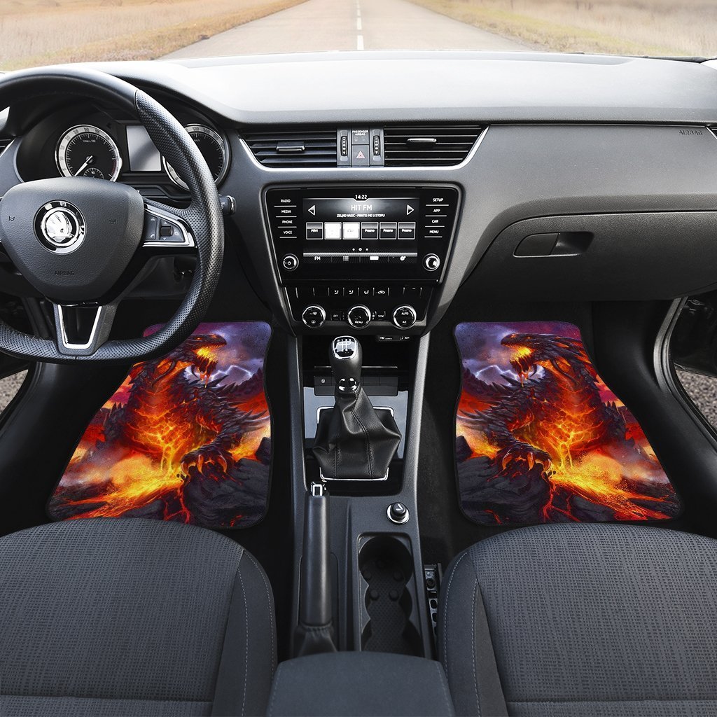 Coolest Burning Dragon Car Floor Mats Custom Cool Car Accessories