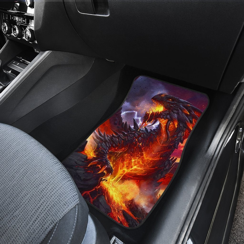 Coolest Burning Dragon Car Floor Mats Custom Cool Car Accessories