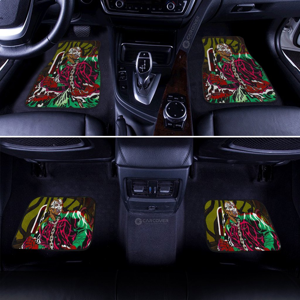 Creepy Jason Car Floor Mats Custom Car Accessories Horror Halloween Decorations