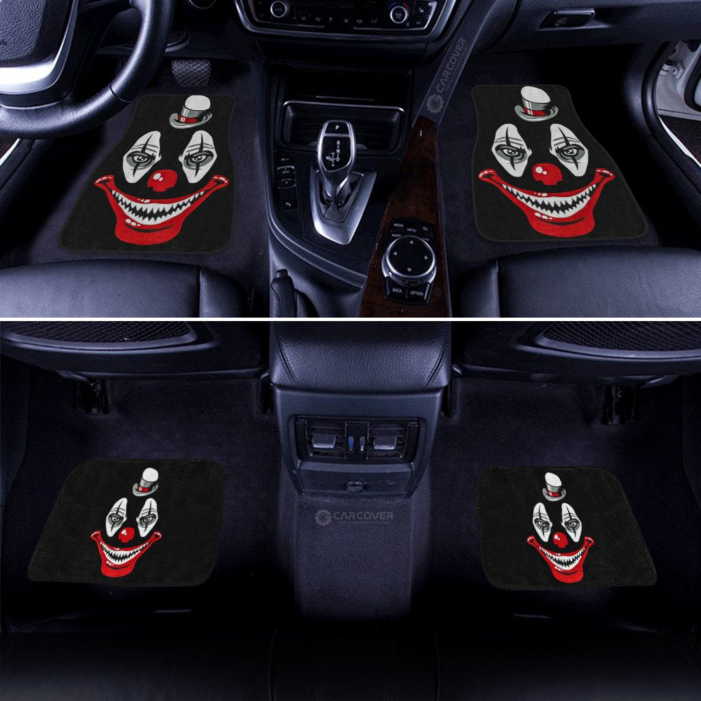 Creppy Clown Hat Car Floor Mats Custom Car Accessories Halloween Decorations