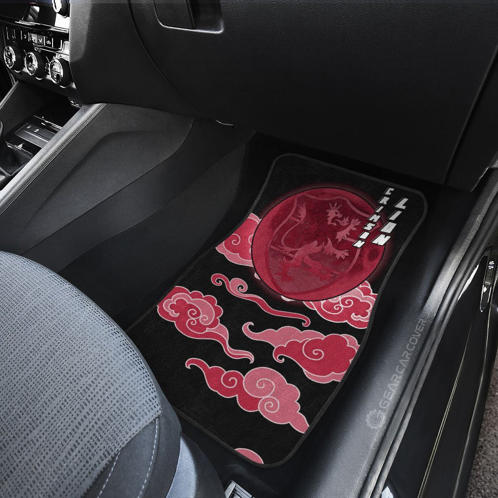 Crimson Lion Car Floor Mats Custom Anime Black Clover Car Interior Accessories