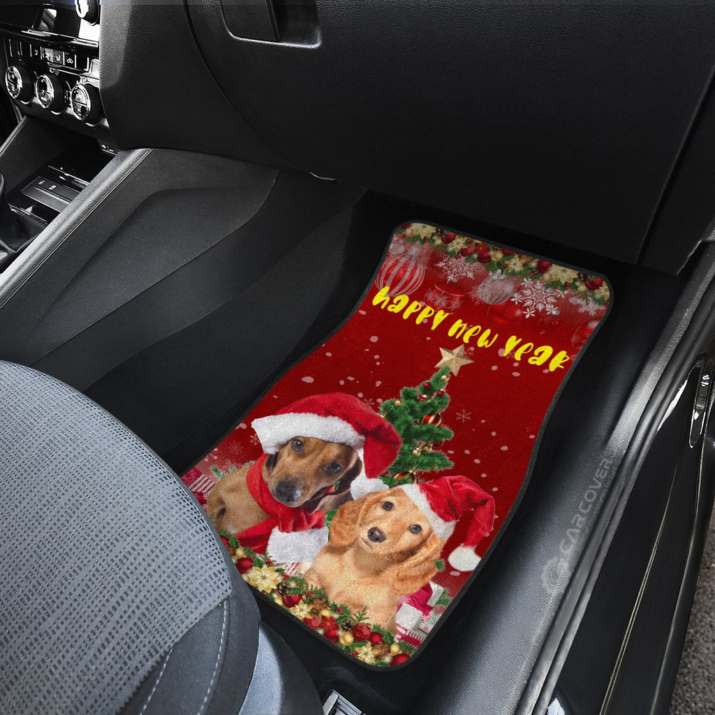 Cute Dachshunds Car Floor Mats Custom Car Interior Accessories Christmas 2021