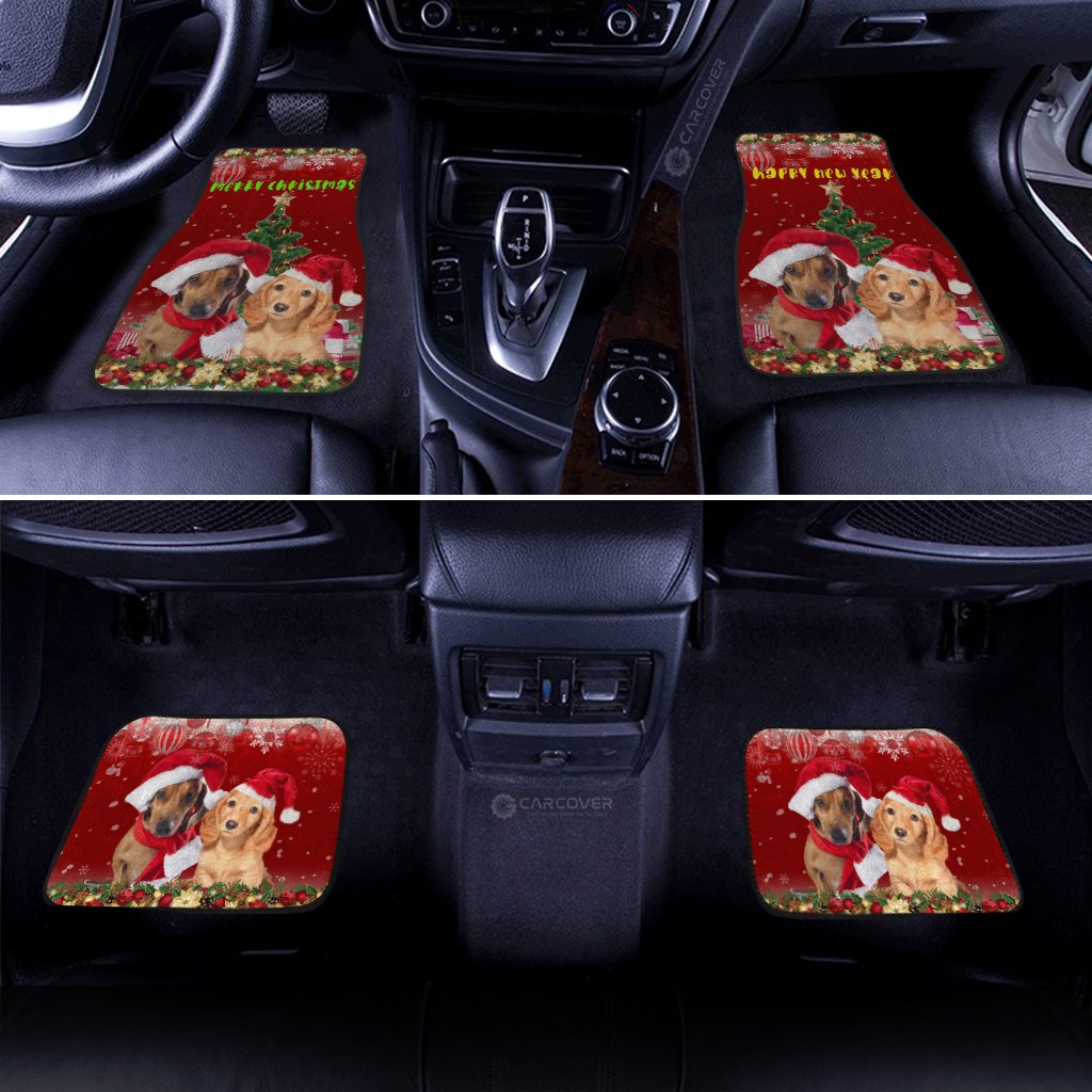 Cute Dachshunds Car Floor Mats Custom Car Interior Accessories Christmas 2021