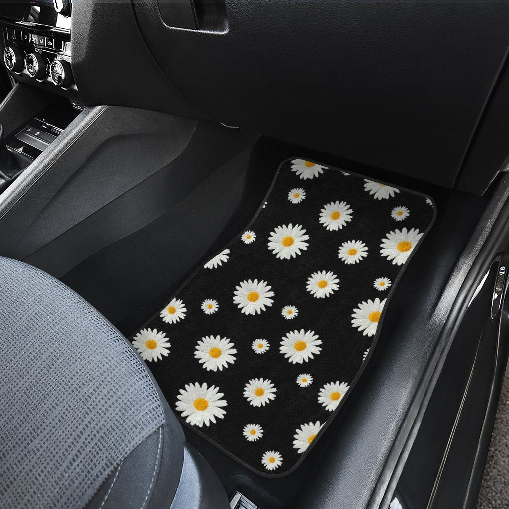 Daisy Car Floor Mats Custom Flower Pattern Car Accessories