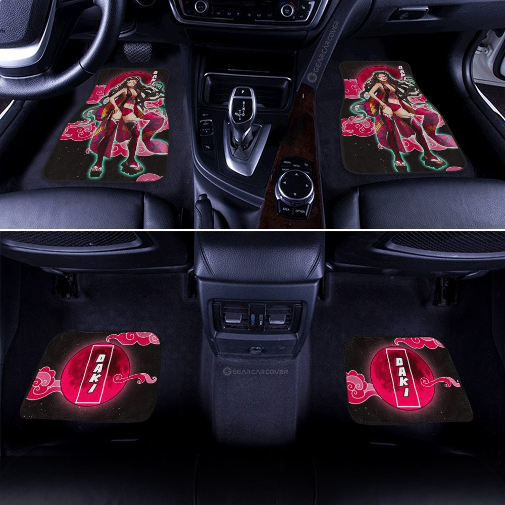 Daki Car Floor Mats Custom Demon Slayer Anime Gifts Idea For Fans