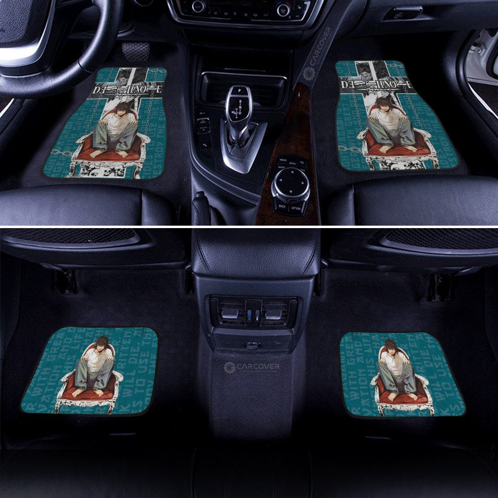 Death Note Lawliet (L) Car Floor Mats Custom Anime Car Accessories