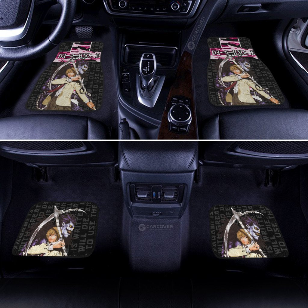 Death Note Light Yagami Car Floor Mats Custom Anime Car Accessories