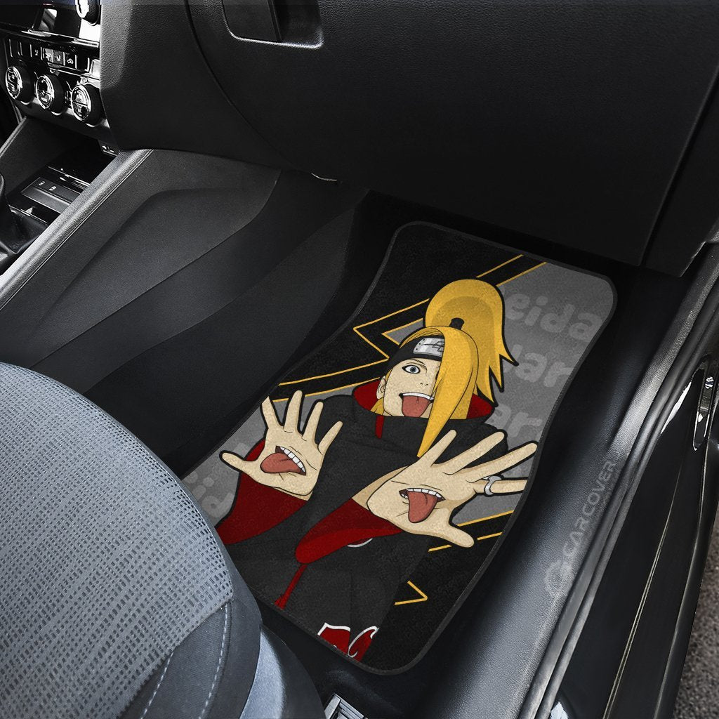 Deidara Car Floor Mats Custom Akatsuki Members Anime Car Accessories
