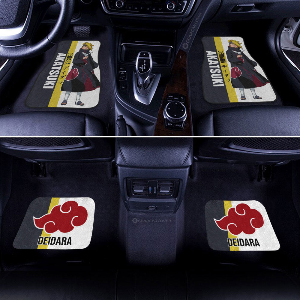 Deidara Car Floor Mats Custom Naruto Anime Car Accessories Gifts Idea For Fans