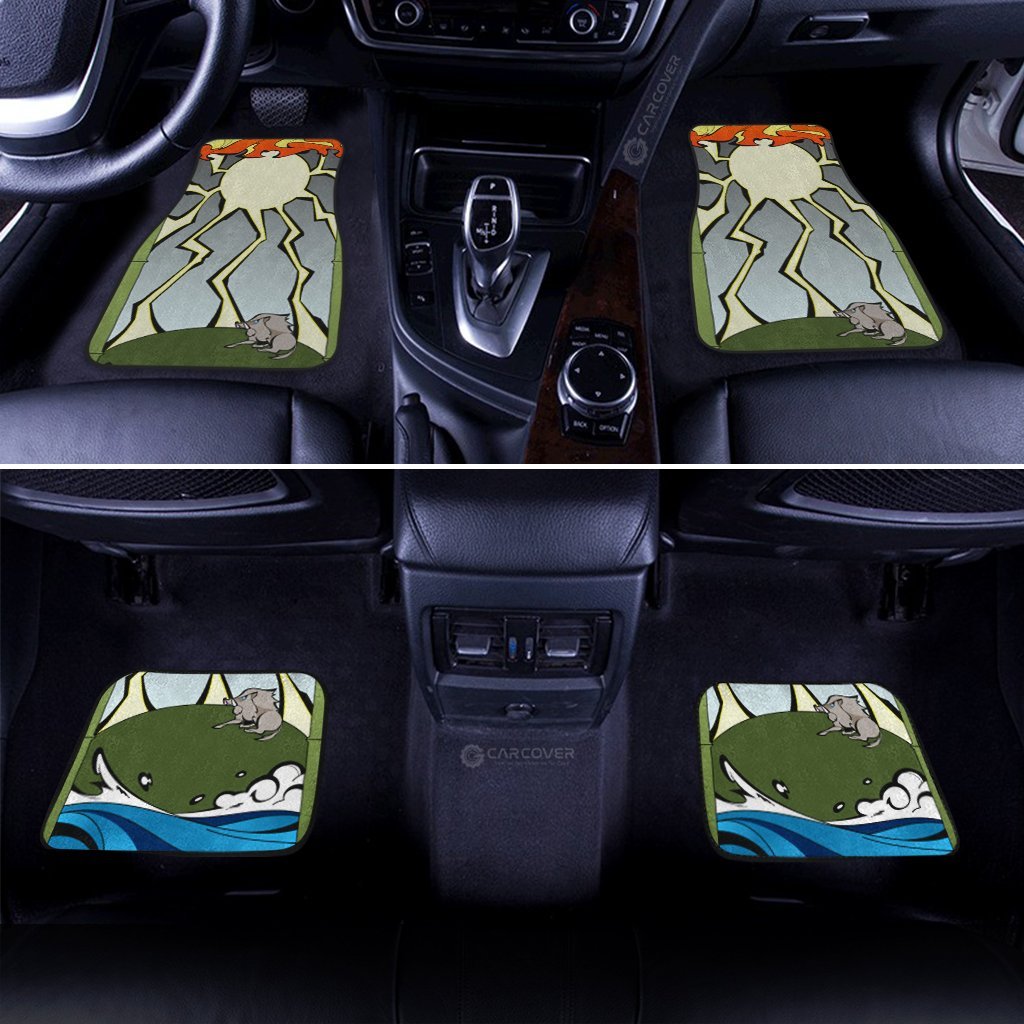 Demon Slayer Hanafuda Inosuke Car Floor Mats Custom Anime Car Accessories