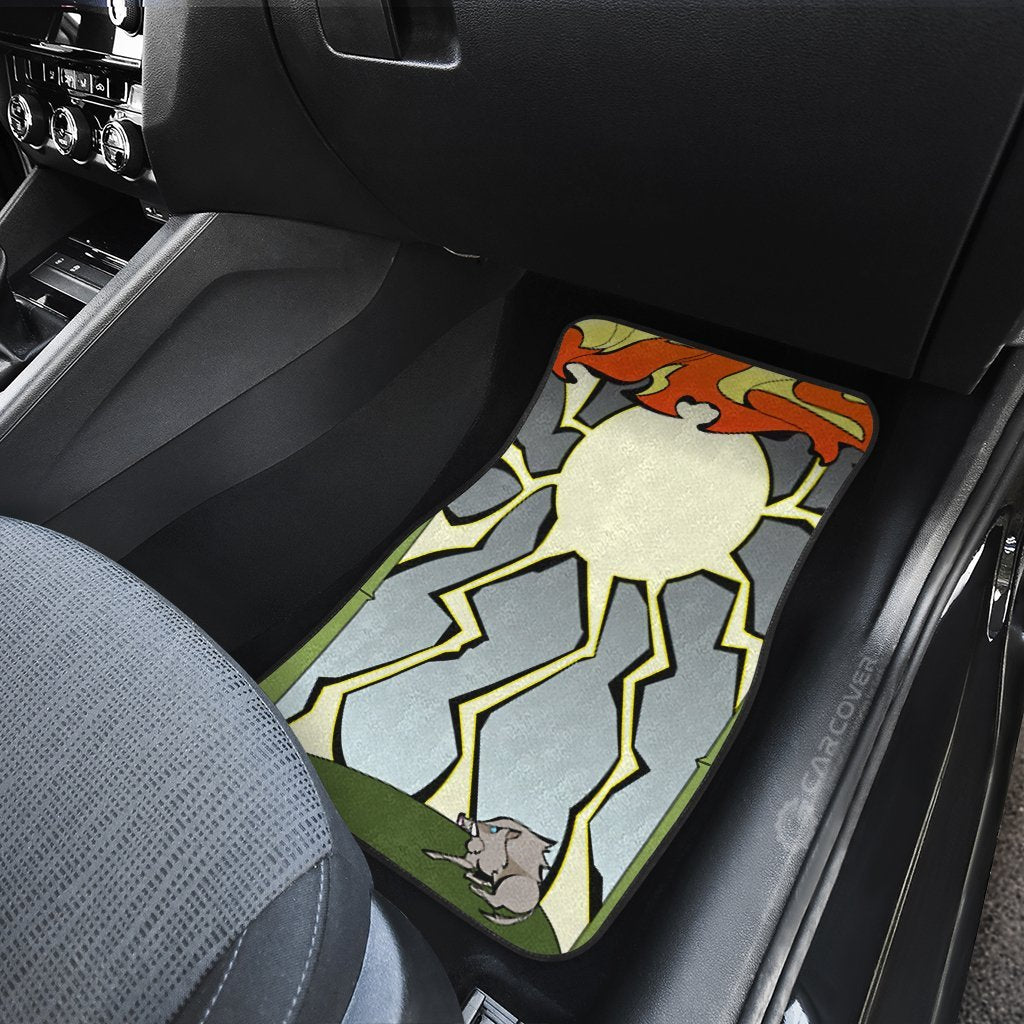 Demon Slayer Hanafuda Inosuke Car Floor Mats Custom Anime Car Accessories