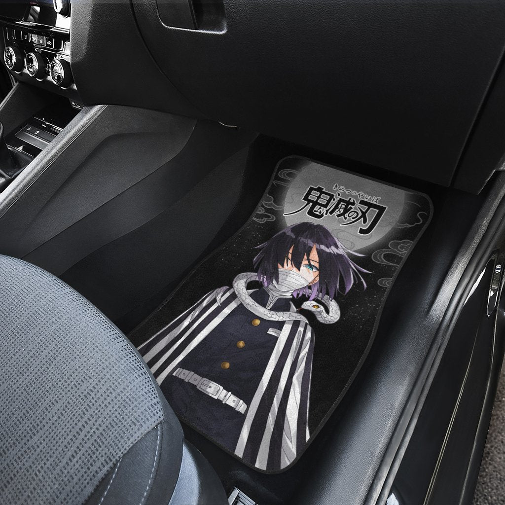 Demon Slayer Obanai Iguro Car Floor Mats Custom Anime Car Accessories