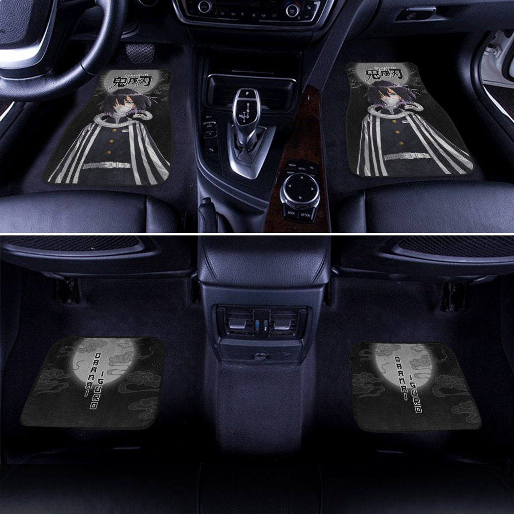 Demon Slayer Obanai Iguro Car Floor Mats Custom Anime Car Accessories
