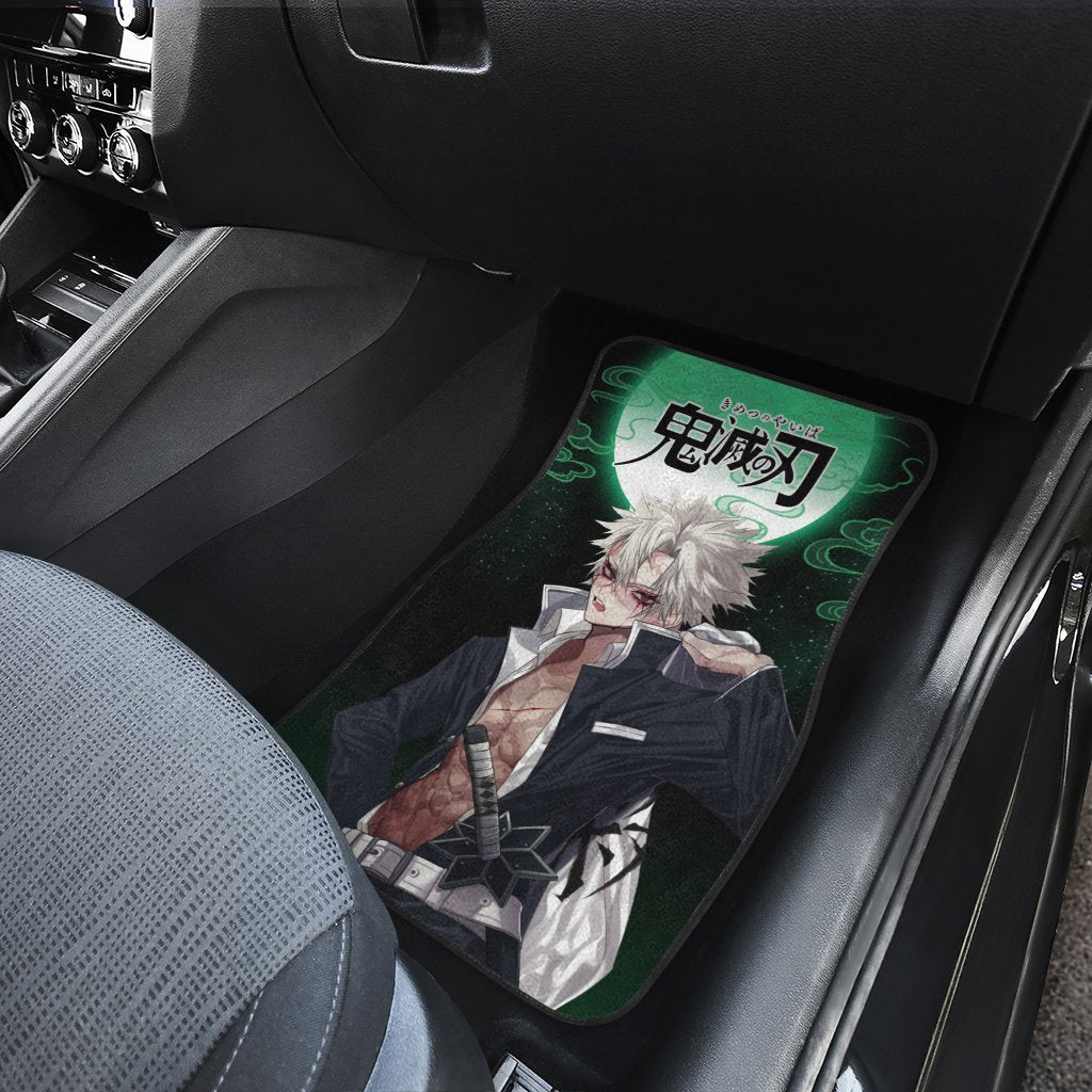 Demon Slayer Sanemi Shinazugawa Car Floor Mats Custom Anime Car Accessories