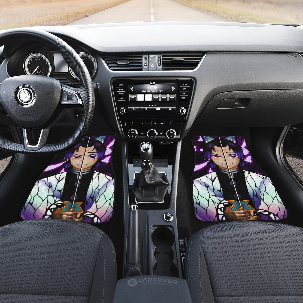 Demon Slayer Shinobu Kocho Car Floor Mats Custom Face Anime Car Accessories