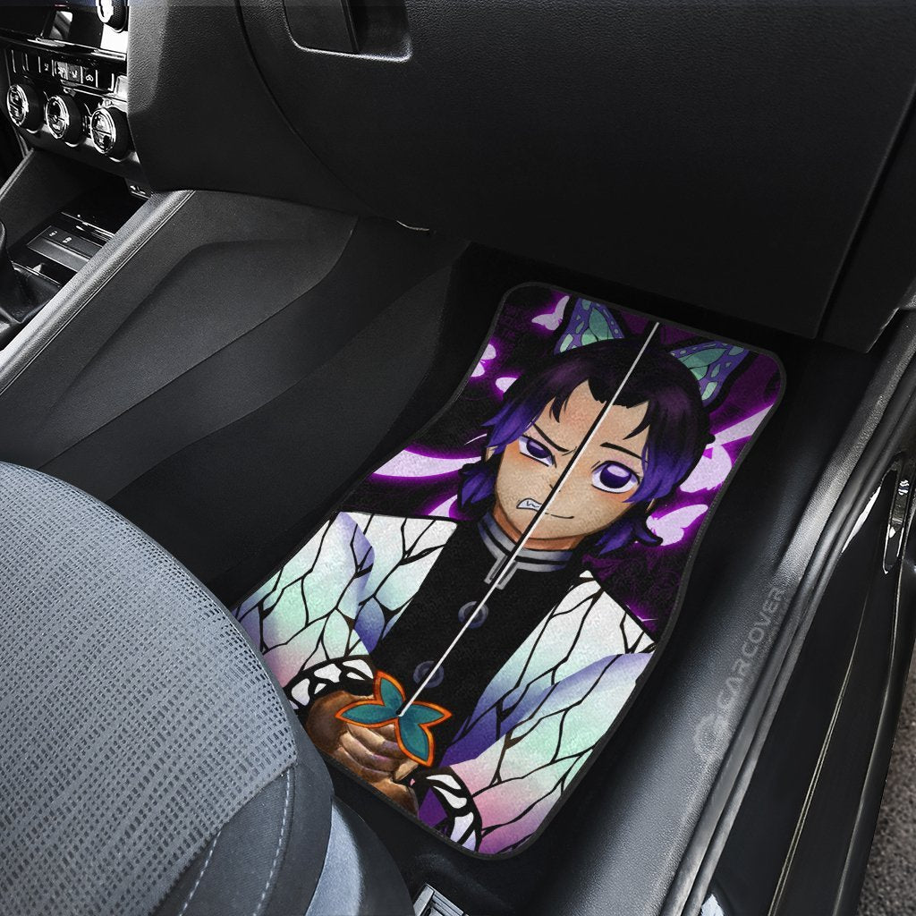 Demon Slayer Shinobu Kocho Car Floor Mats Custom Face Anime Car Accessories