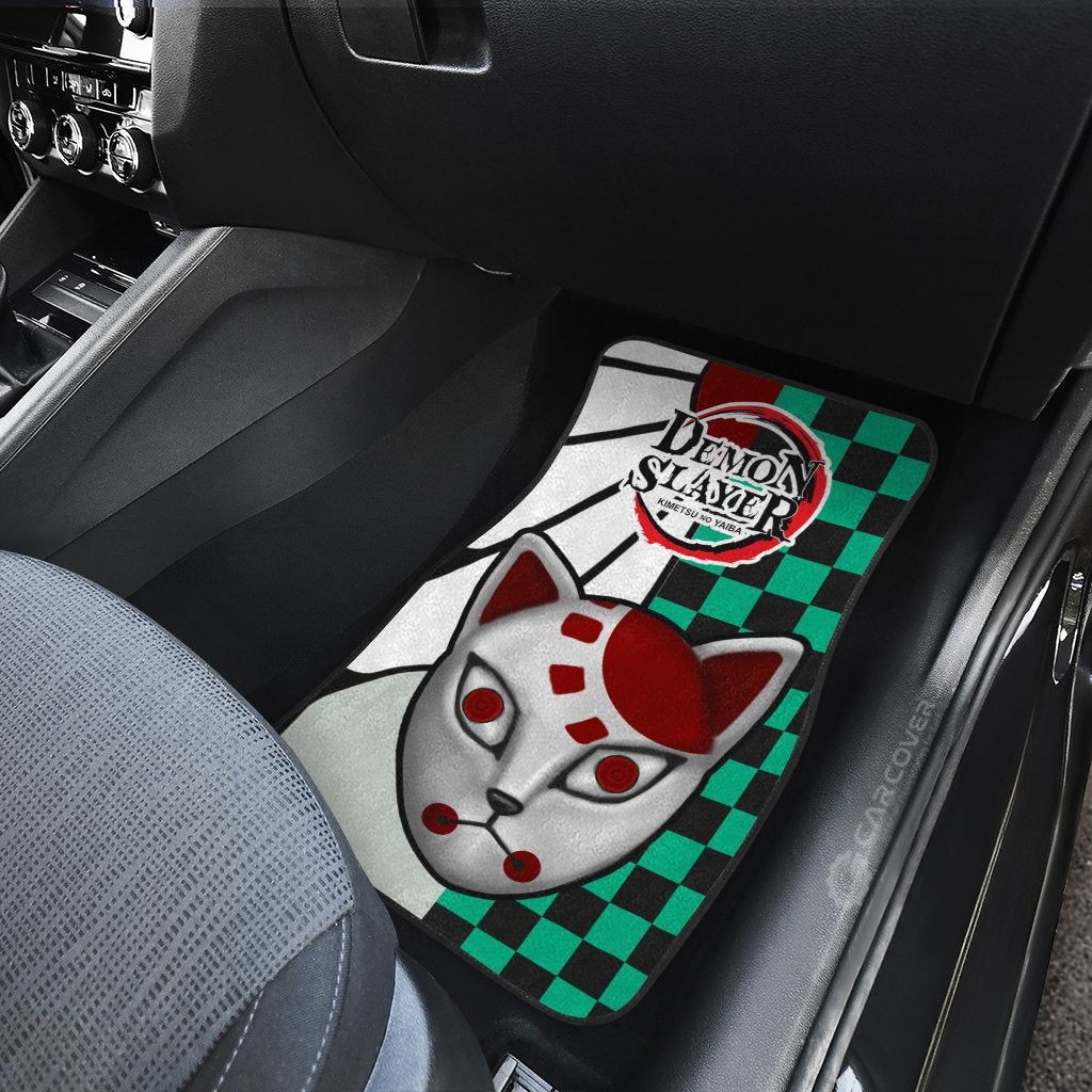 Demon Slayer Tanjiro Hanafuda Car Floor Mats Custom Anime Car Accessories