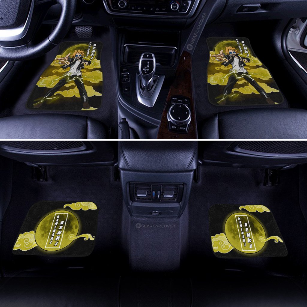 Denki Kaminari Car Floor Mats Custom Anime My Hero Academia Car Interior Accessories