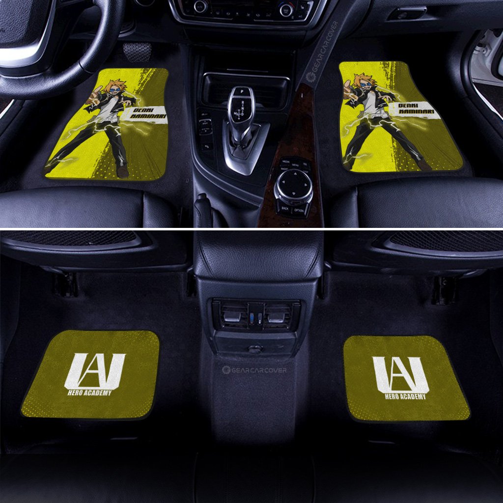Denki Kaminari Car Floor Mats Custom Gifts For My Hero Academia Anime Fans
