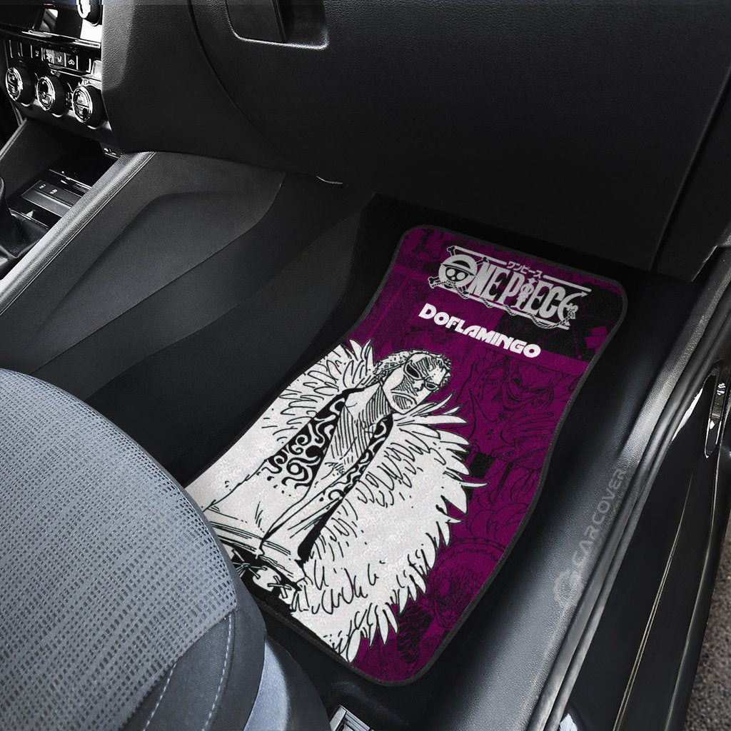 Doflamingo Car Floor Mats Custom Anime Mix Manga One Piece Car Interior Accessories