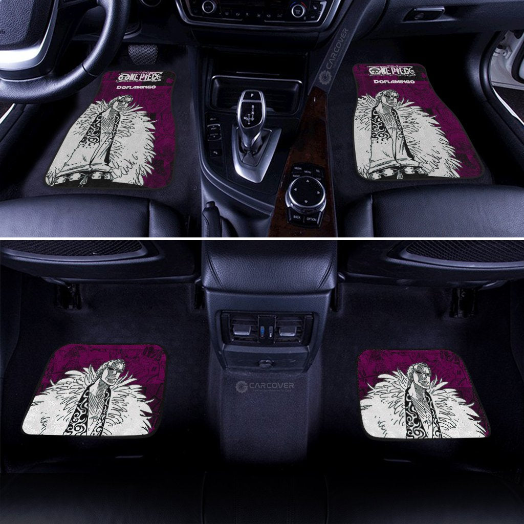 Doflamingo Car Floor Mats Custom Anime Mix Manga One Piece Car Interior Accessories
