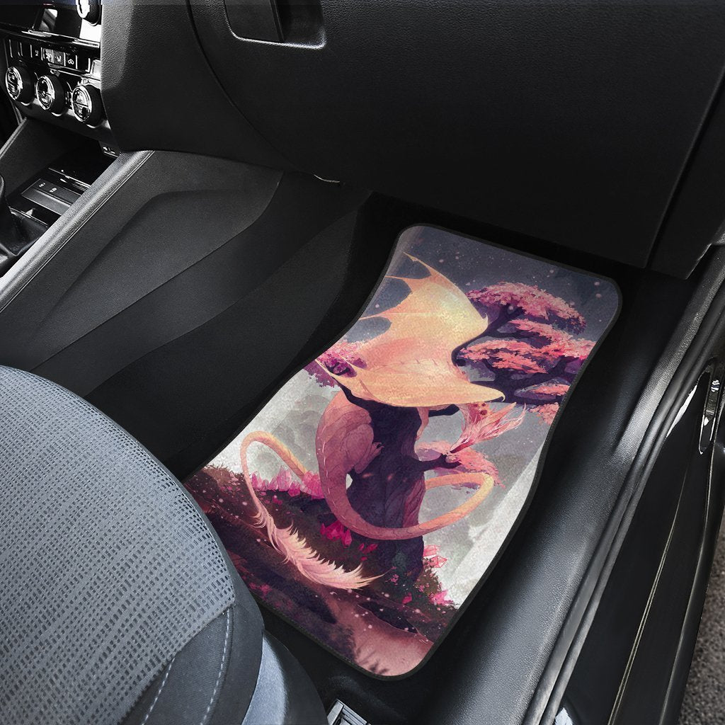 Dragon Car Floor Mats Custom Mythical Creatures Car Accessories