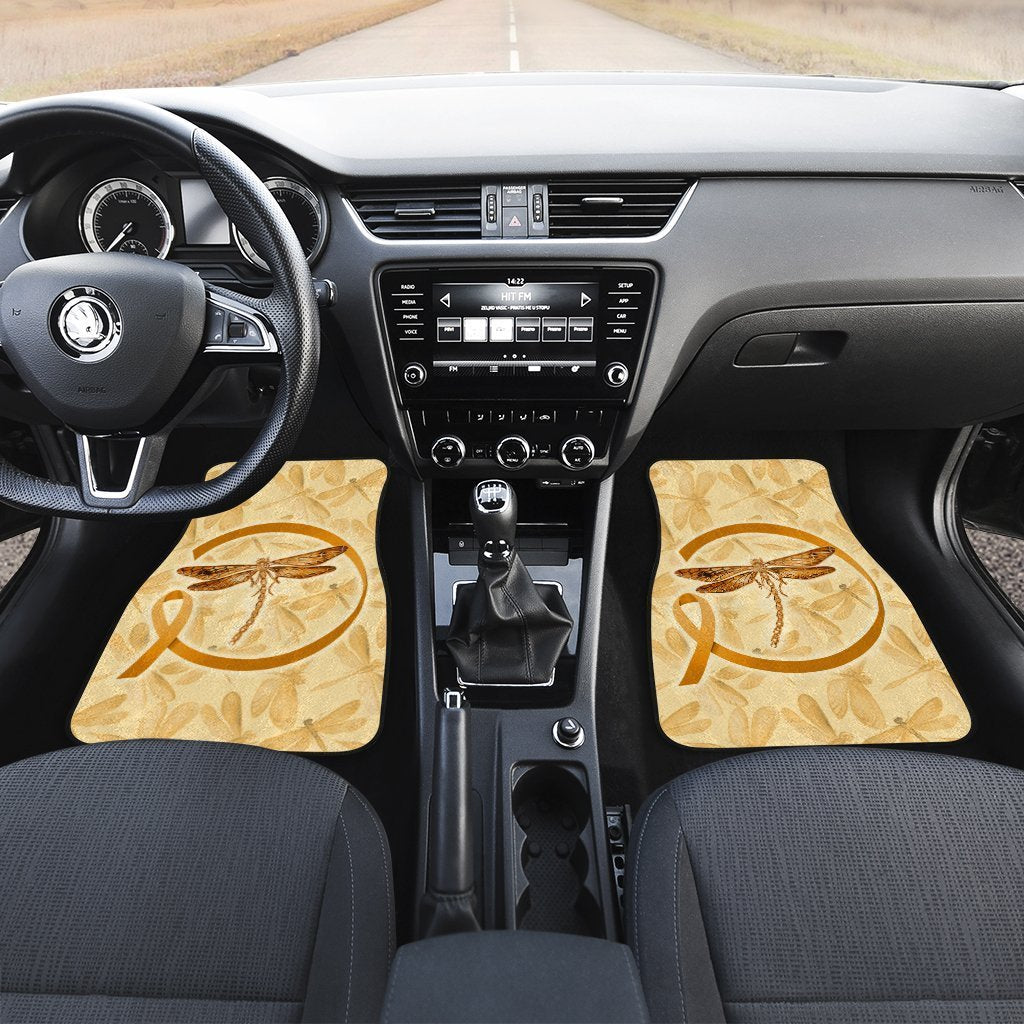 Dragonfly Car Floor Mats Custom Apprendiz Cancer Car Accessories Gifts Idea