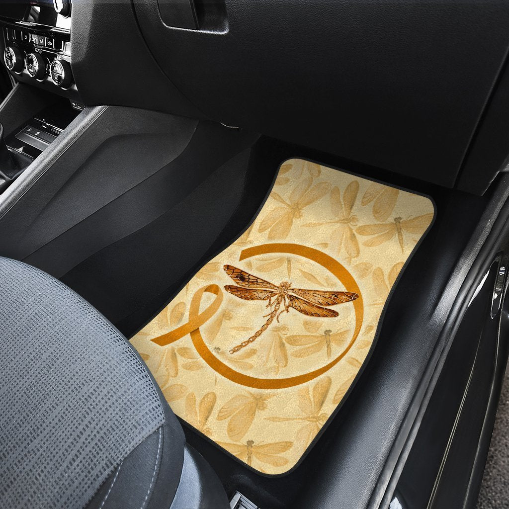 Dragonfly Car Floor Mats Custom Apprendiz Cancer Car Accessories Gifts Idea