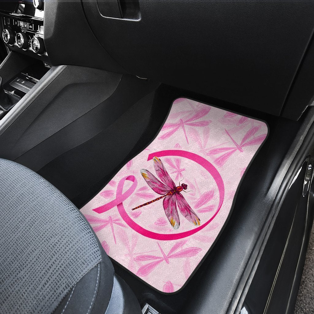 Dragonfly Car Floor Mats Custom Breast Cancer Car Accessories