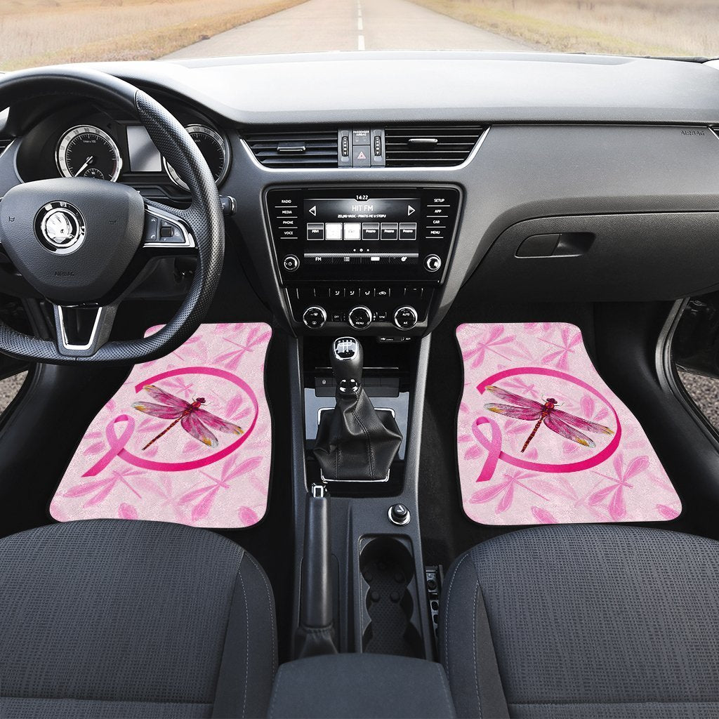 Dragonfly Car Floor Mats Custom Breast Cancer Car Accessories