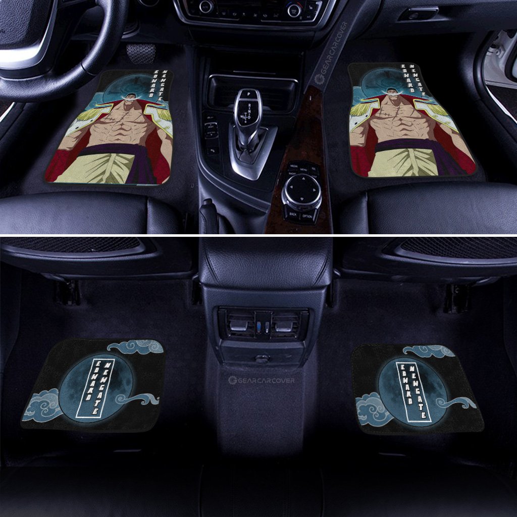 Edward Newgate Car Floor Mats Custom Gifts Idea For One Piece Anime Fans