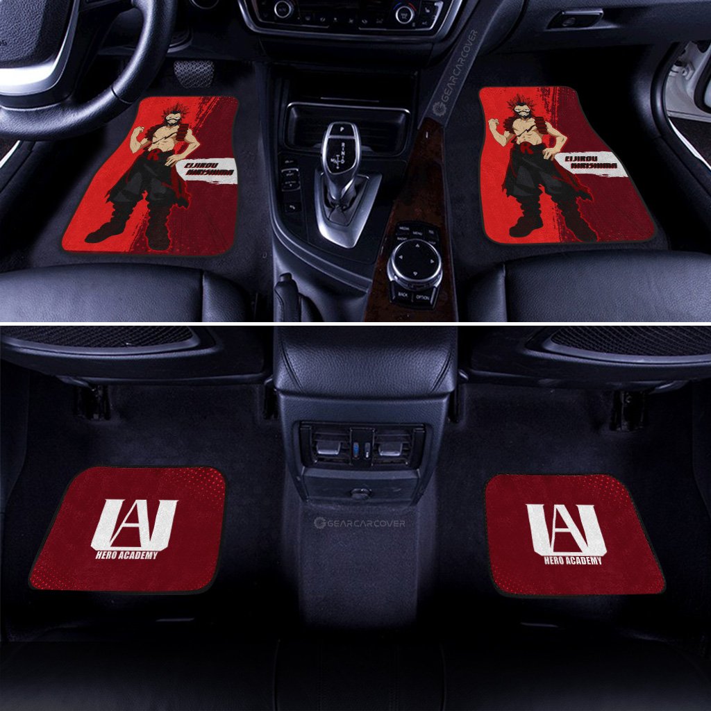 Eijirou Kirishima Car Floor Mats Custom Gifts For My Hero Academia Anime Fans