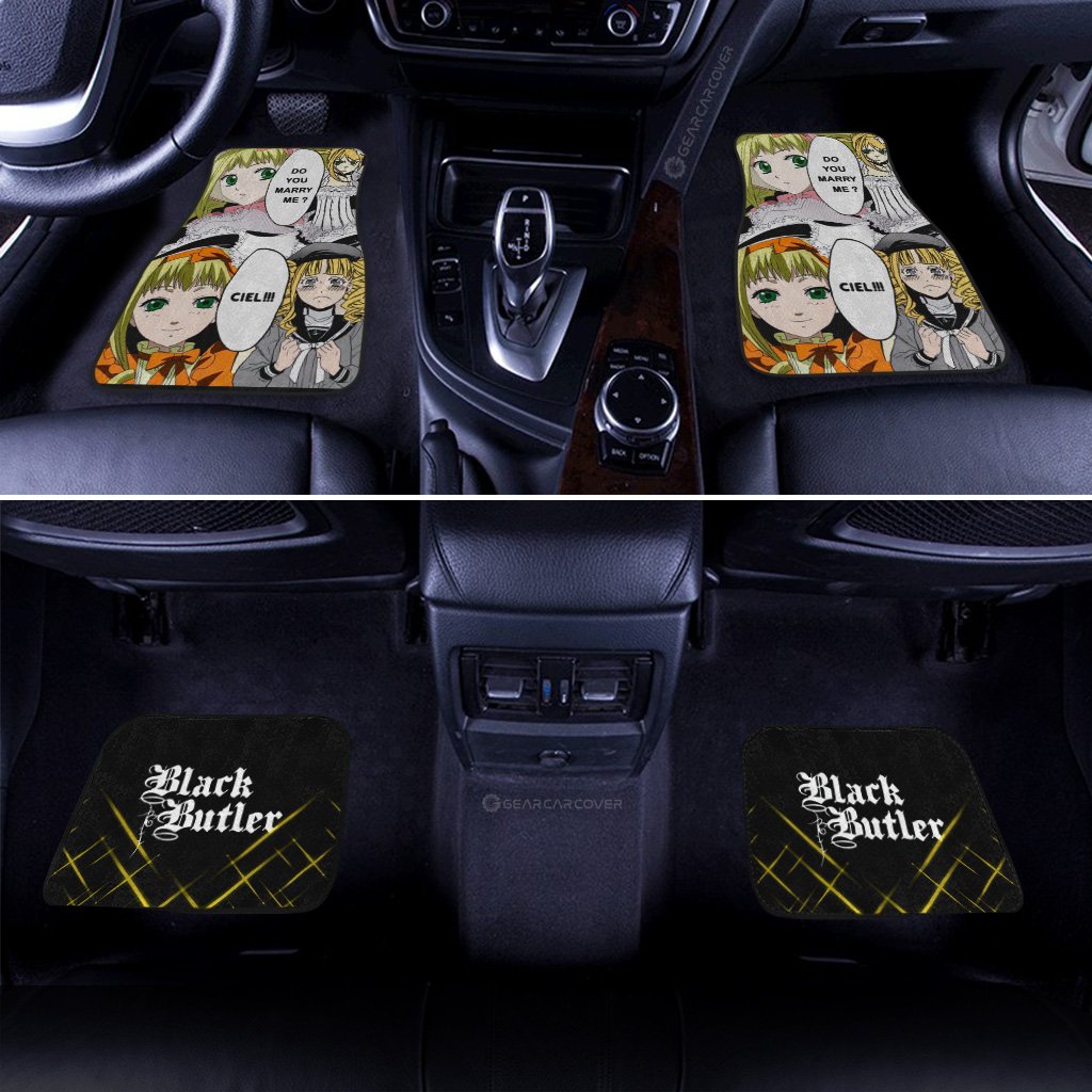 Elizabeth Ethel Cordelia Midford Car Floor Mats Custom Black Butler Anime Car Accessories