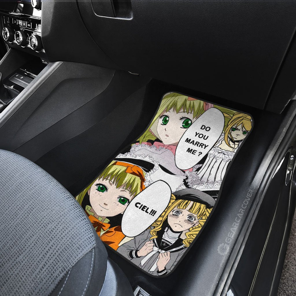 Elizabeth Ethel Cordelia Midford Car Floor Mats Custom Black Butler Anime Car Accessories
