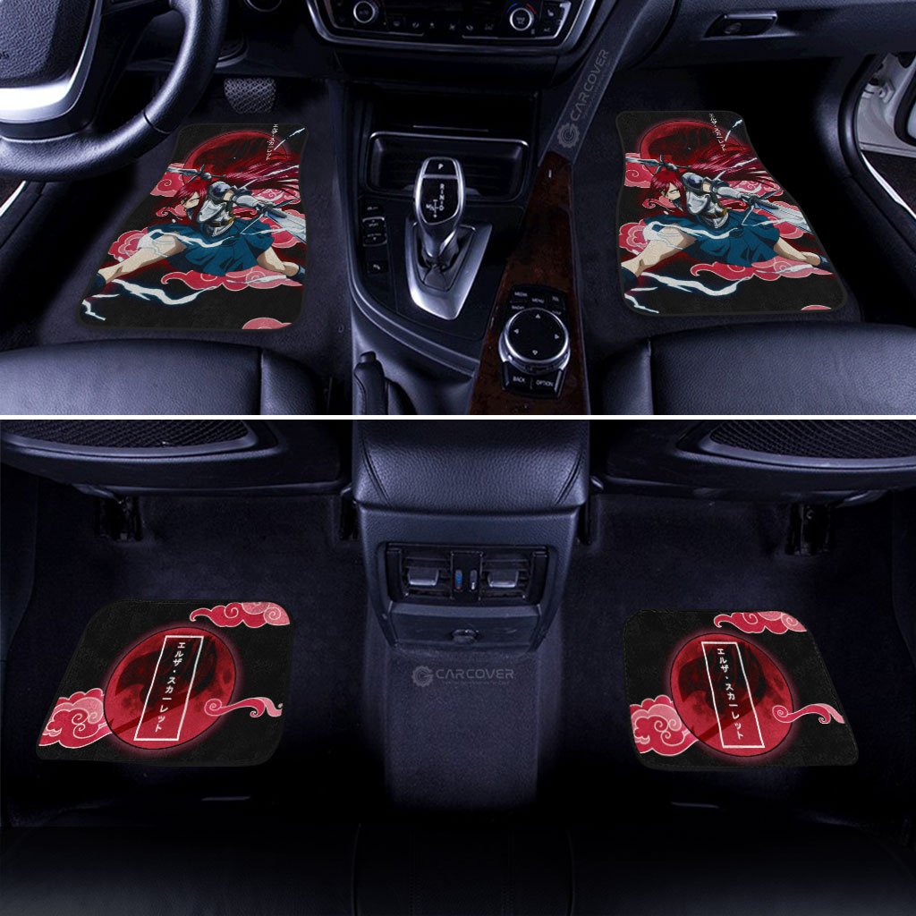 Erza Scarlet Car Floor Mats Custom Fairy Tail Anime Car Accessories