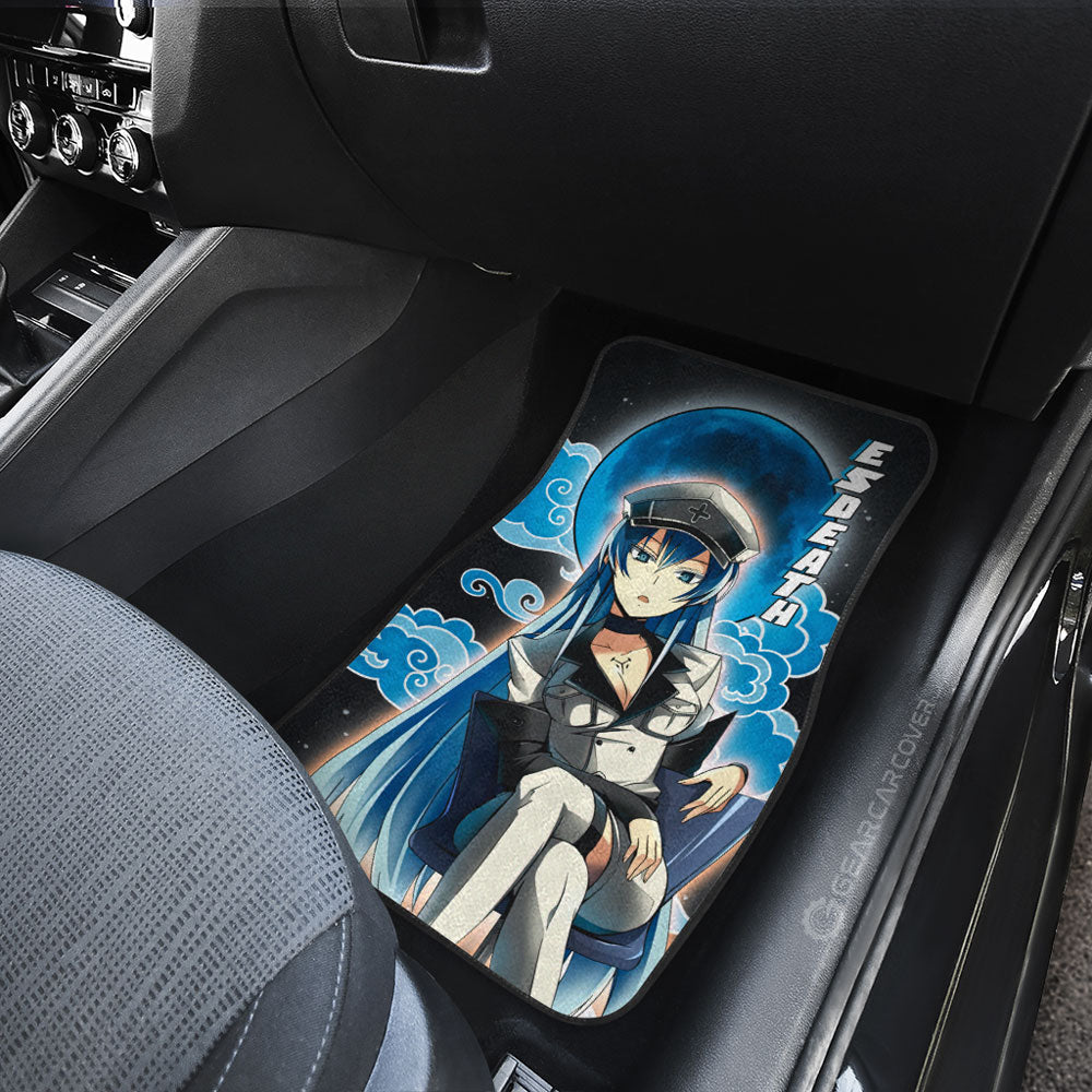 Esdeath And Akame Car Floor Mats Custom Akame Ga Kill Gifts For Anime Fans