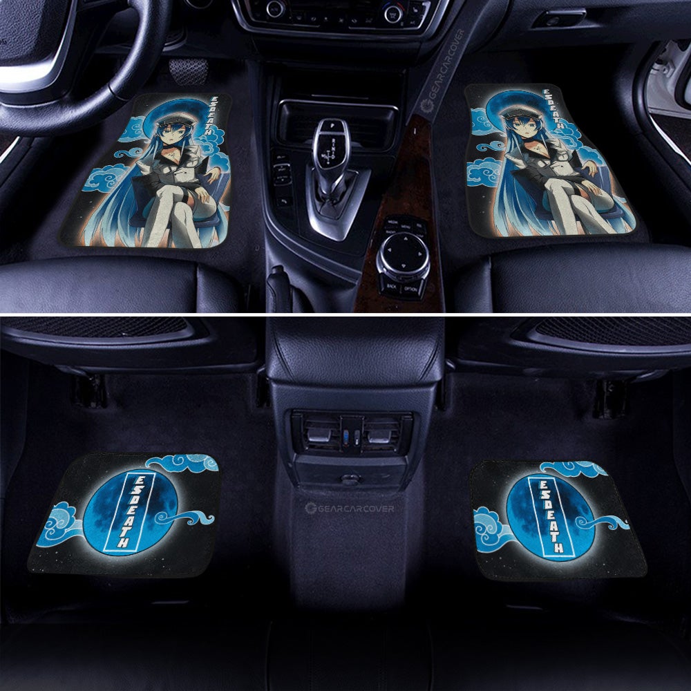 Esdeath Car Floor Mats Custom Akame Ga Kill Anime Car Accessories Gifts For Fans