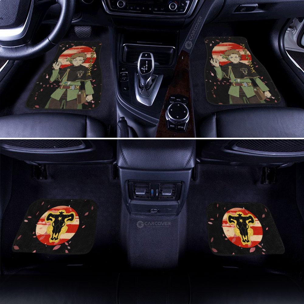 Finral Roulacase Car Floor Mats Custom Black Clover Anime Car Interior Accessories