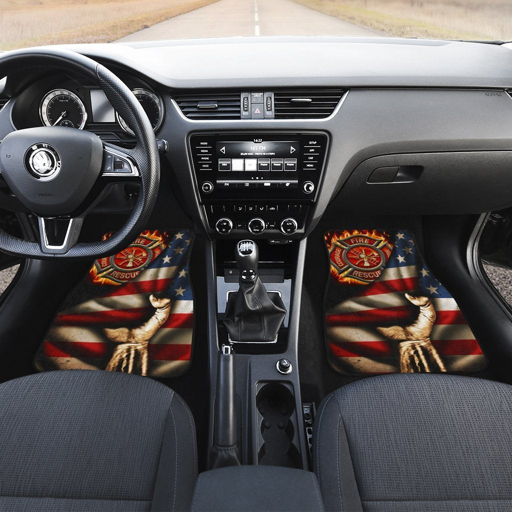 Firefighter Car Floor Mats Custom American Flag Car Accessories